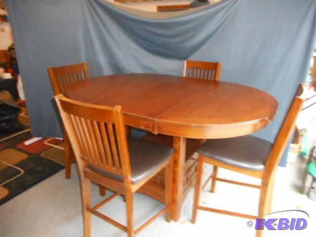 lot 1 image: High Top Mission Dine Set