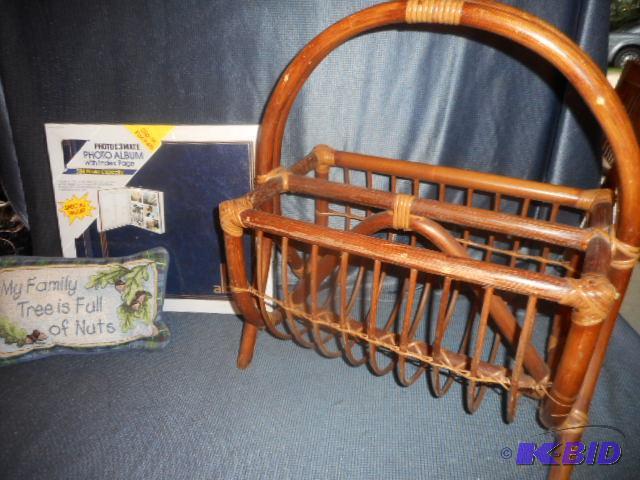 lot 100 image: Bamboo Magazine Rack