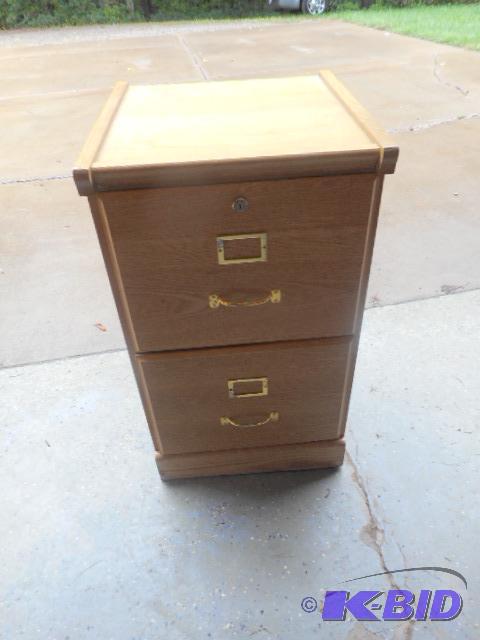 lot 138 image: Wood File Cabinet