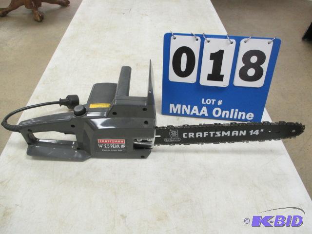 lot 00018 image: Craftsman Electric chain saw