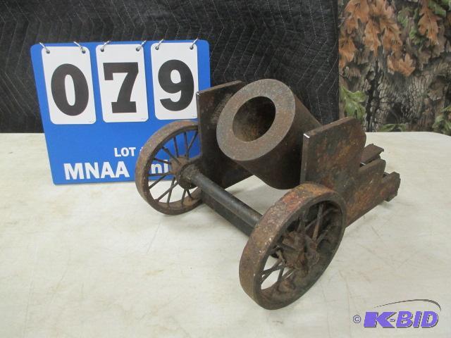 lot 00079 image: Cast Iron and Steel Decorative Cannon