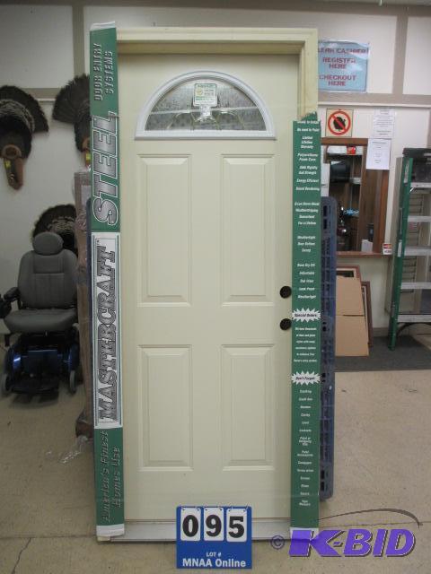 lot 00095 image: Mastercraft Steel Entry Door