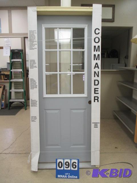 lot 00096 image: Commander 9 Widnow Panel Entry Door