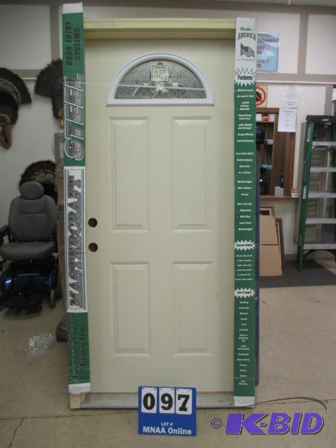 lot 00097 image: Mastercraft Steel Entry Door