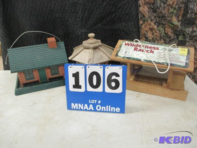 lot 106 image: 3 bird Feeders