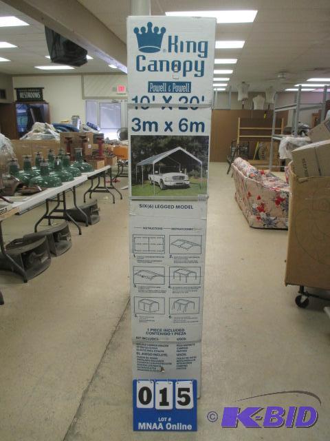 lot 15 image: King Canopy 10 by 20