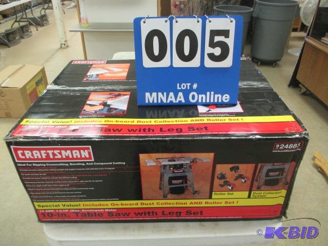 lot 5 image: Craftsman 10 inch Table saw