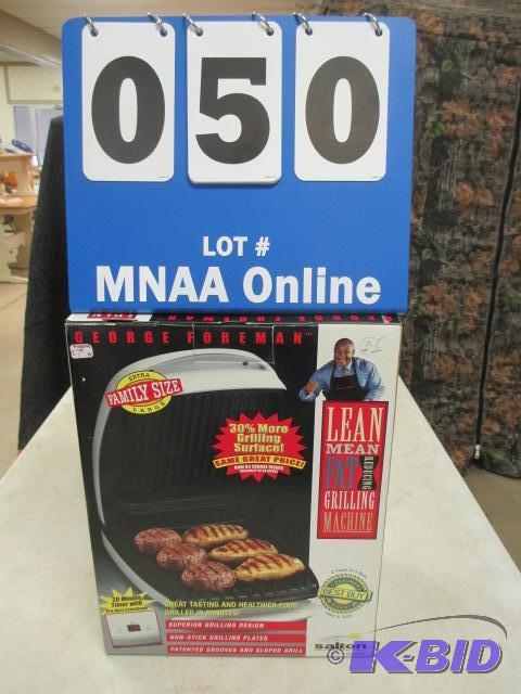 lot 50 image: George Foreman Family Size Grill