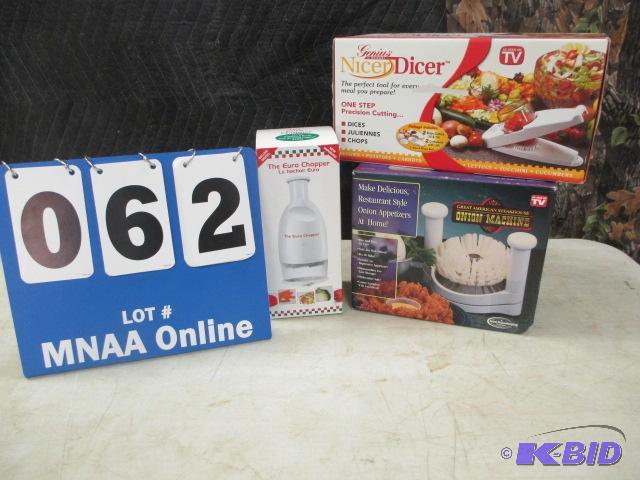 lot 62 image: Kitchen Dicer and More