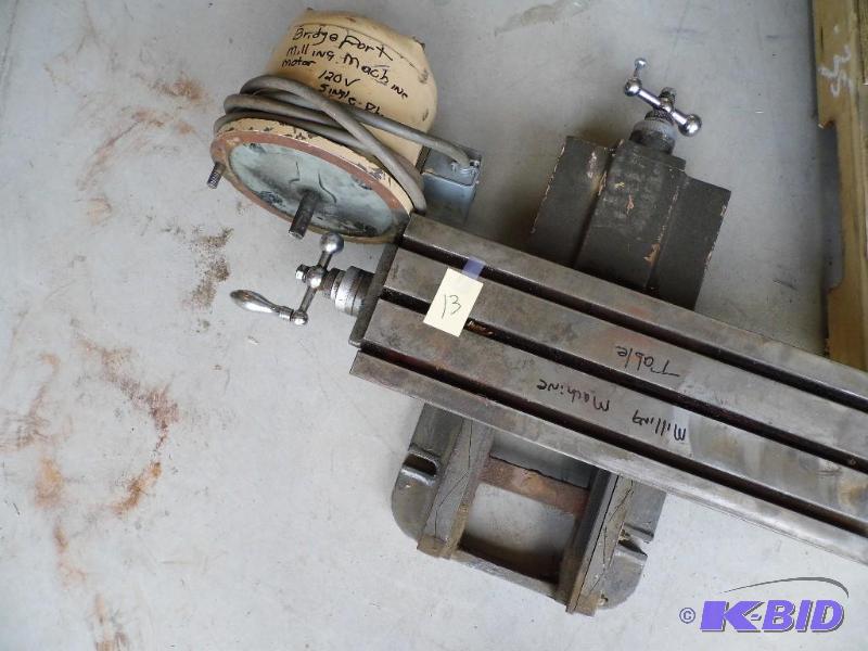 Milling Machine Motor and Table