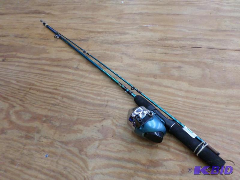 lot 117 image: Zebco Element 2-Piece Rod & Reel...
