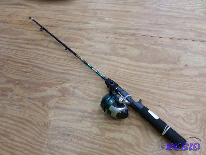 lot 123 image: Cabelas Reel With 2-Piece Rod...