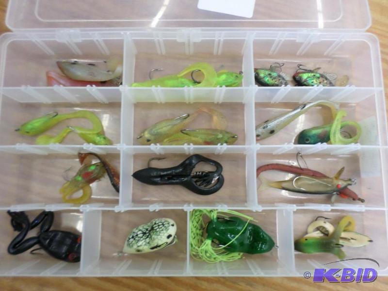 lot 14 image: Tackle Tray Full Of Various Lures...