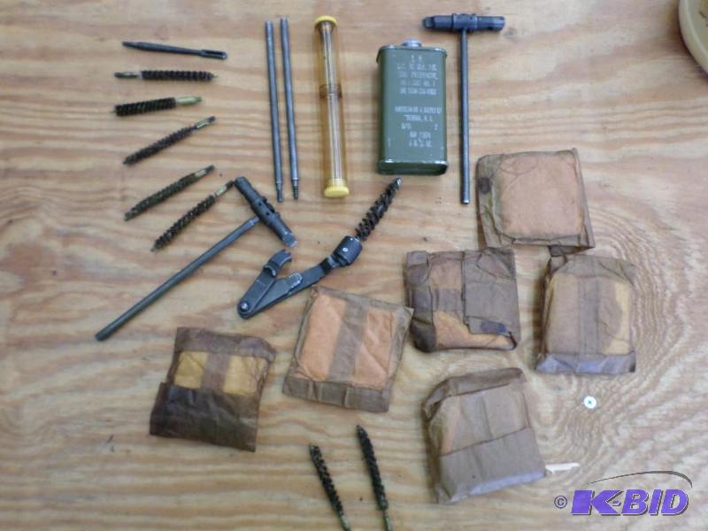 lot 16 image: M1-Garand Cleaning Tools & Patches...