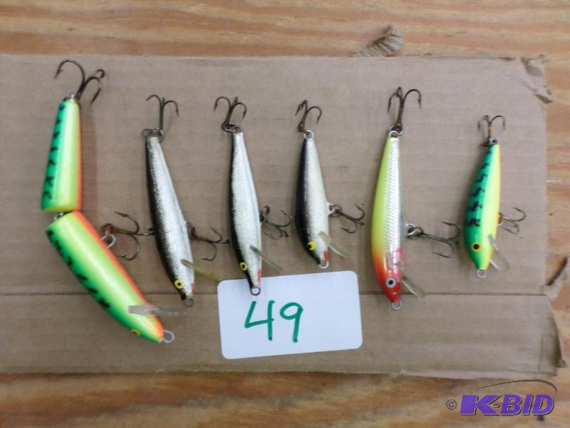 lot 49 image: Lot Of Misc Rapala Lures...