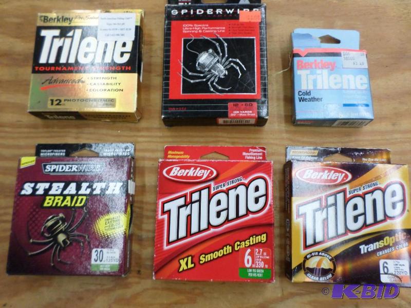 lot 71 image: Bag Of Misc Spools Of Fishing Line...