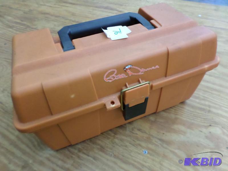 lot 76 image: Bill Dance Tackle Box Full Of Spinner Baits...