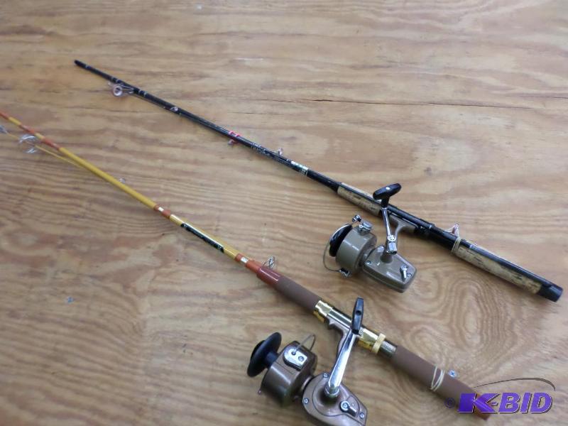 lot 85 image: (2) Vintage 2-Piece Rod & Reel Combos...