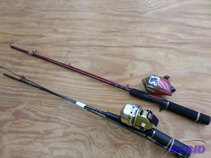 lot 89 image: (2) Vintage 2-Piece Rod & Reel Combos...