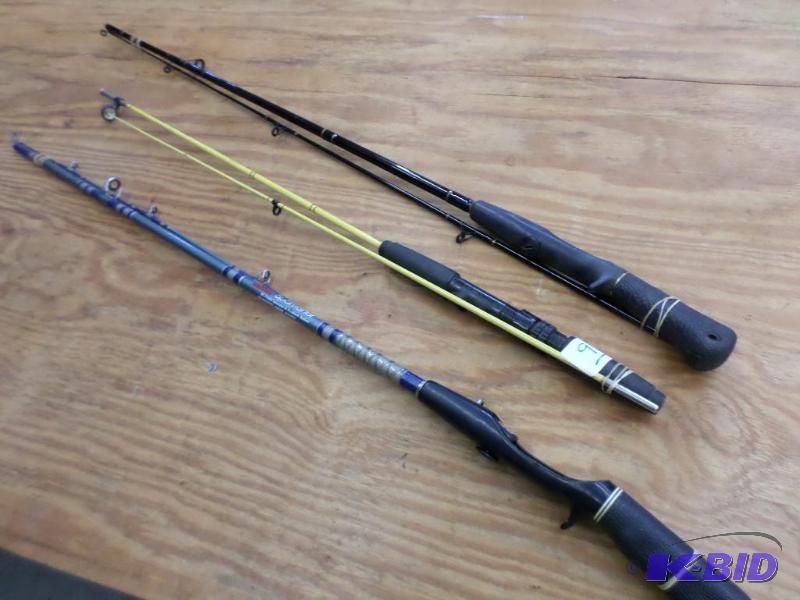 lot 91 image: (3) 2-Piece Rods...