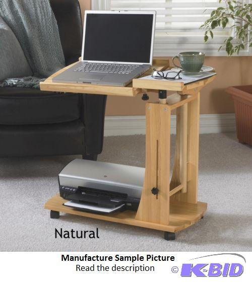 lot 112 image: Solid Pine Reading CartLaptop Cart - Adjust ...