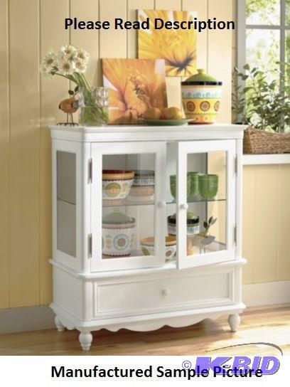 lot 140 image: White Display Cabinet - Designed to capture t...