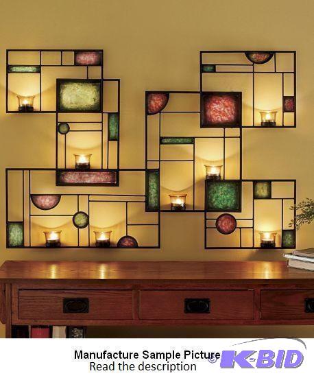 lot 19 image: Color Splash Wall Art - The warm glow of cand...