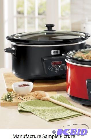 lot 44 image: Chef Tested 6.5-qt. Digital Slow Cooker - Thi...