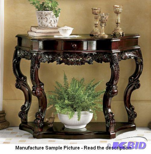 lot 56 image: Carved Curved Table -&nbspExquisitely detail...