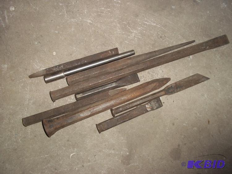 9 Large Chisels and punches...