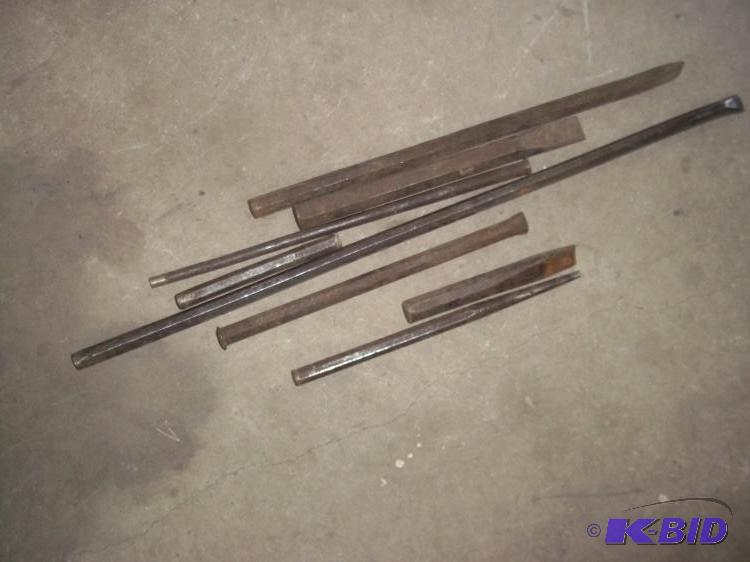 8 Large Chisels and punches...