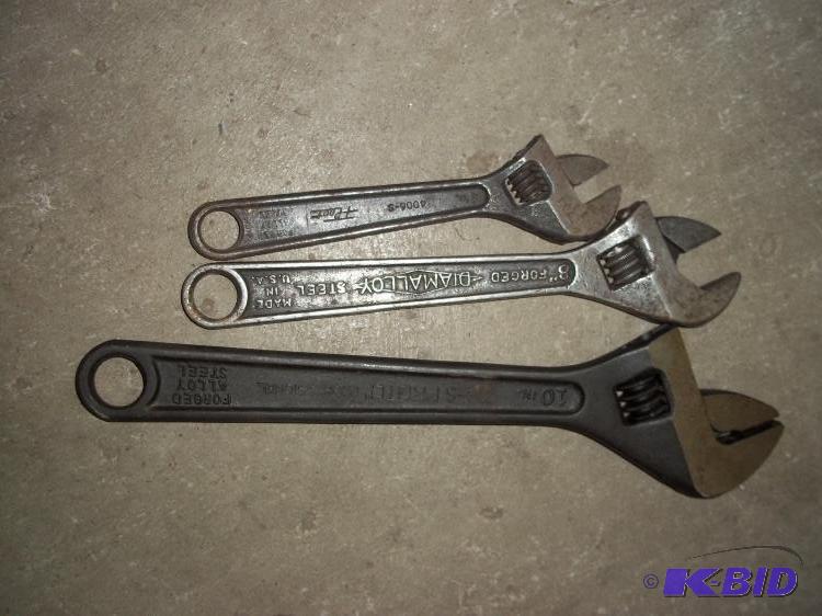 3 adjustable wrenches...