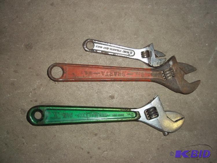 3 adjustable wrenches...