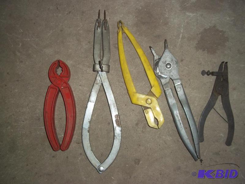 2 snap ring pliers, 2 spark plug pliers 1 com...