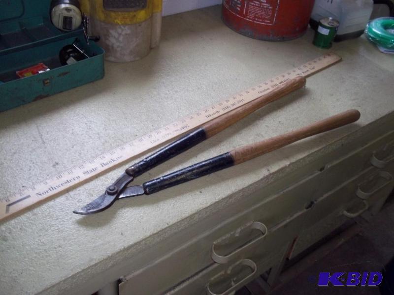 Loppers and yardstick...