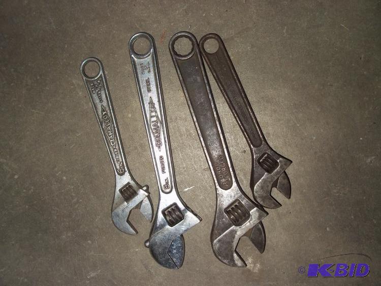 4 adjustable wrenches...