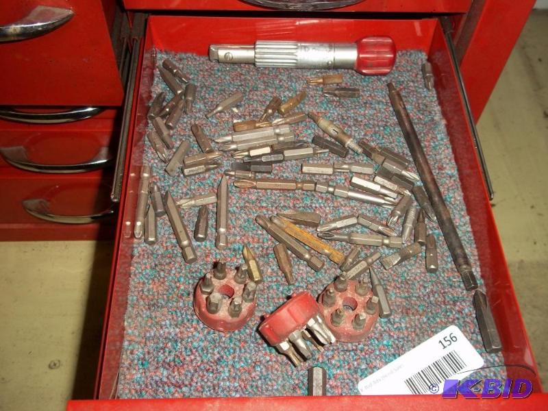 drawer of screwdriver tips...