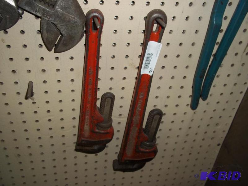 14&quot and 18&quot Pipe wrenches...