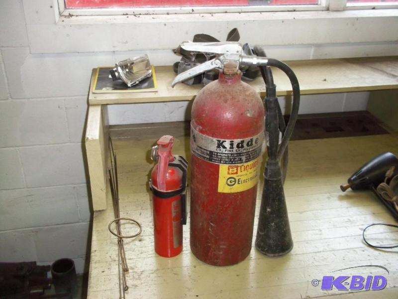 Pair of fire extiguishers...