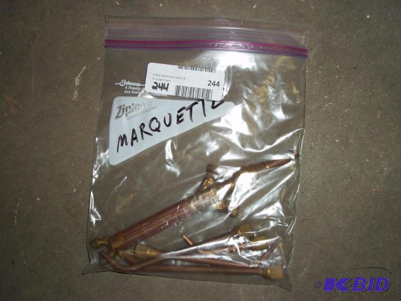 Marquette mni torch with 4 brazing tips...
