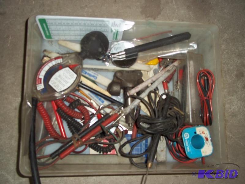 Miscellaneous Box of tester leads and tools...