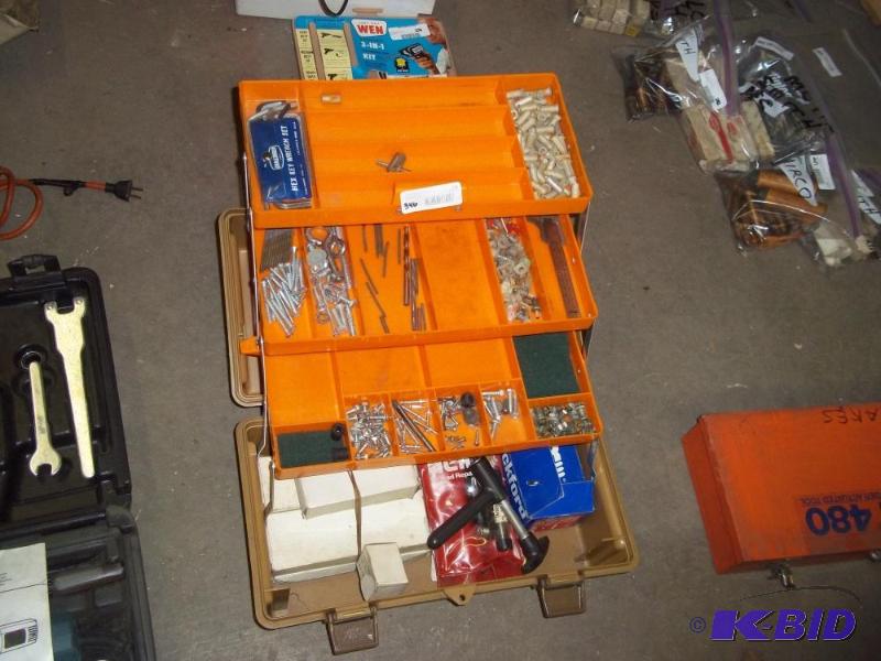 Box of Heli-coil parts and tool and Misc Fast...