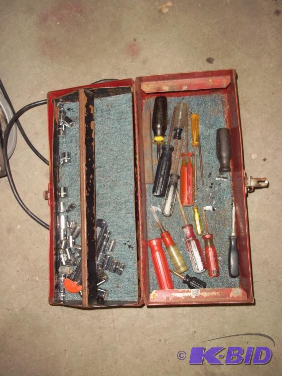 Tool Box with Misc Sockets and Screwdrivers...