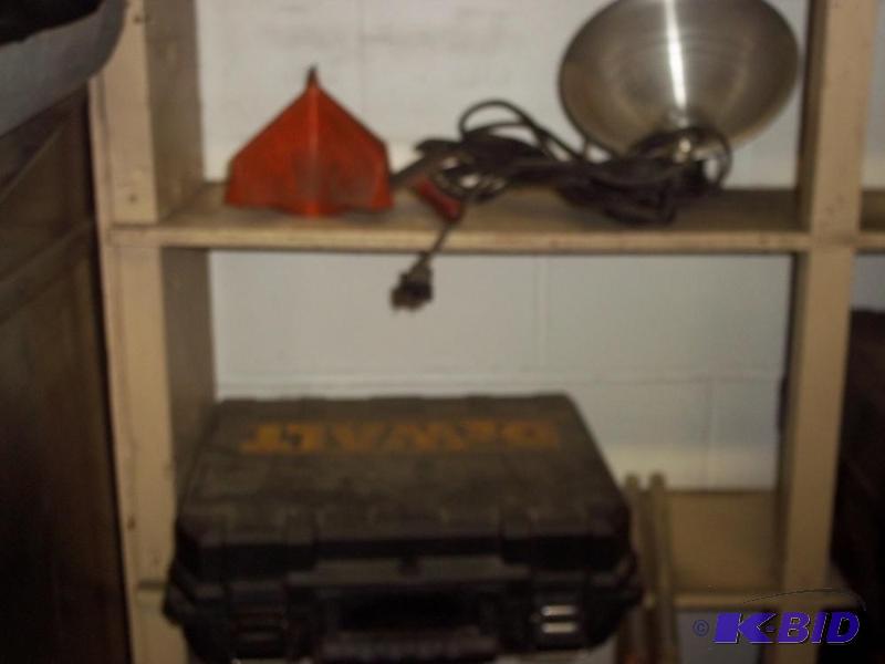 3 Dewalt Boxes only , wood splitter, clamp li...