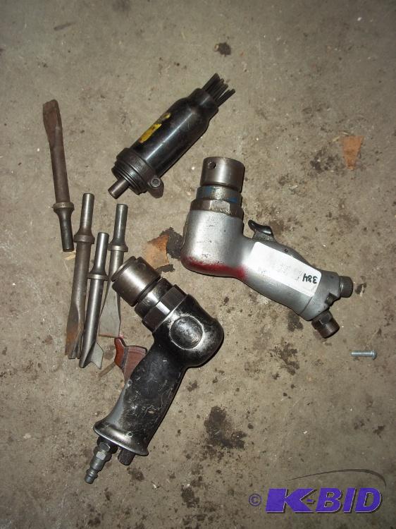 2 Air Sanders, Needle Sealer End...