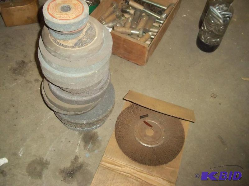 10 in Wire Brush and grinding wheels...