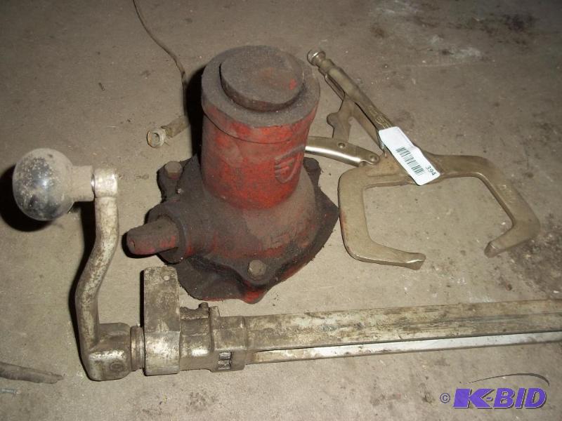 C-Clamp Vise grip and Screw Jack Crank...