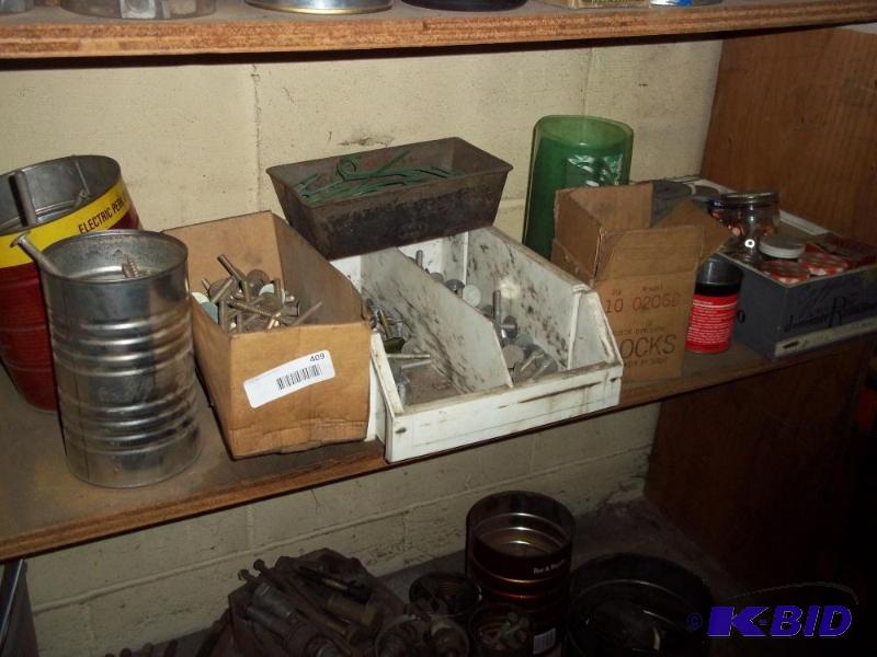 Misc Shelf&nbsp of parts   Screws  Elevator ...