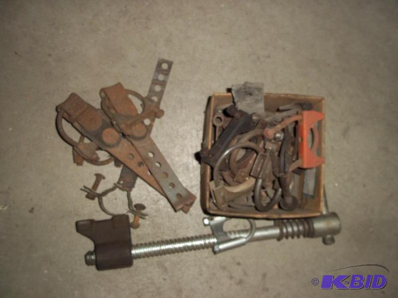 Misc Parts   Muffler clamps  Vise shaft and h...