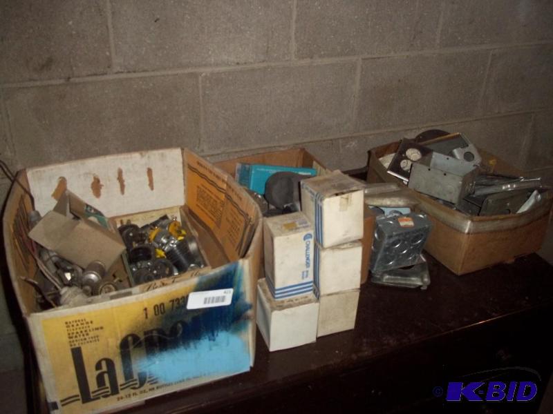 Misc Parts   Electrical plugs  Steel boxes an...